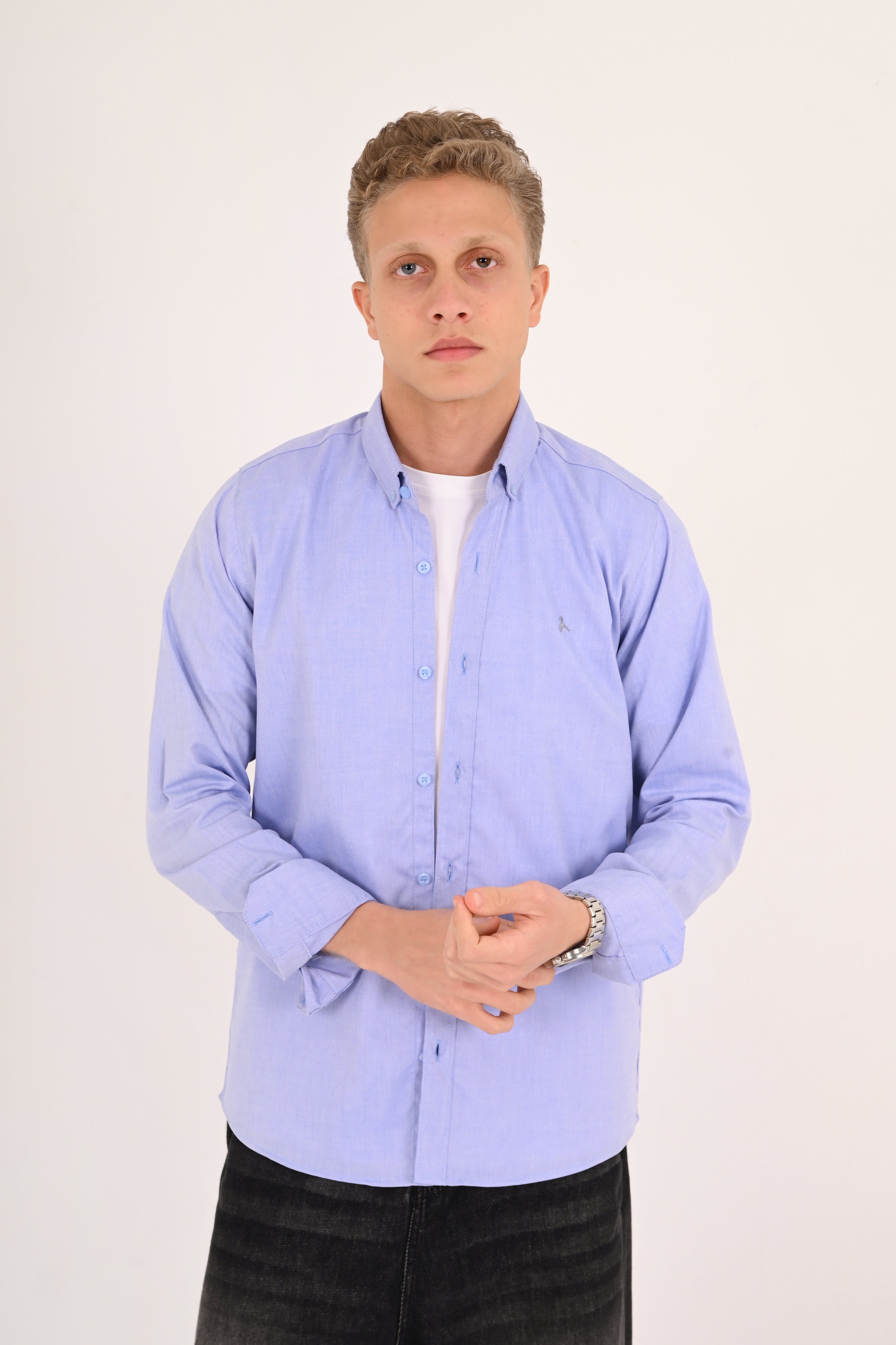 Royal Azure Regular Fit Oxford Shirt