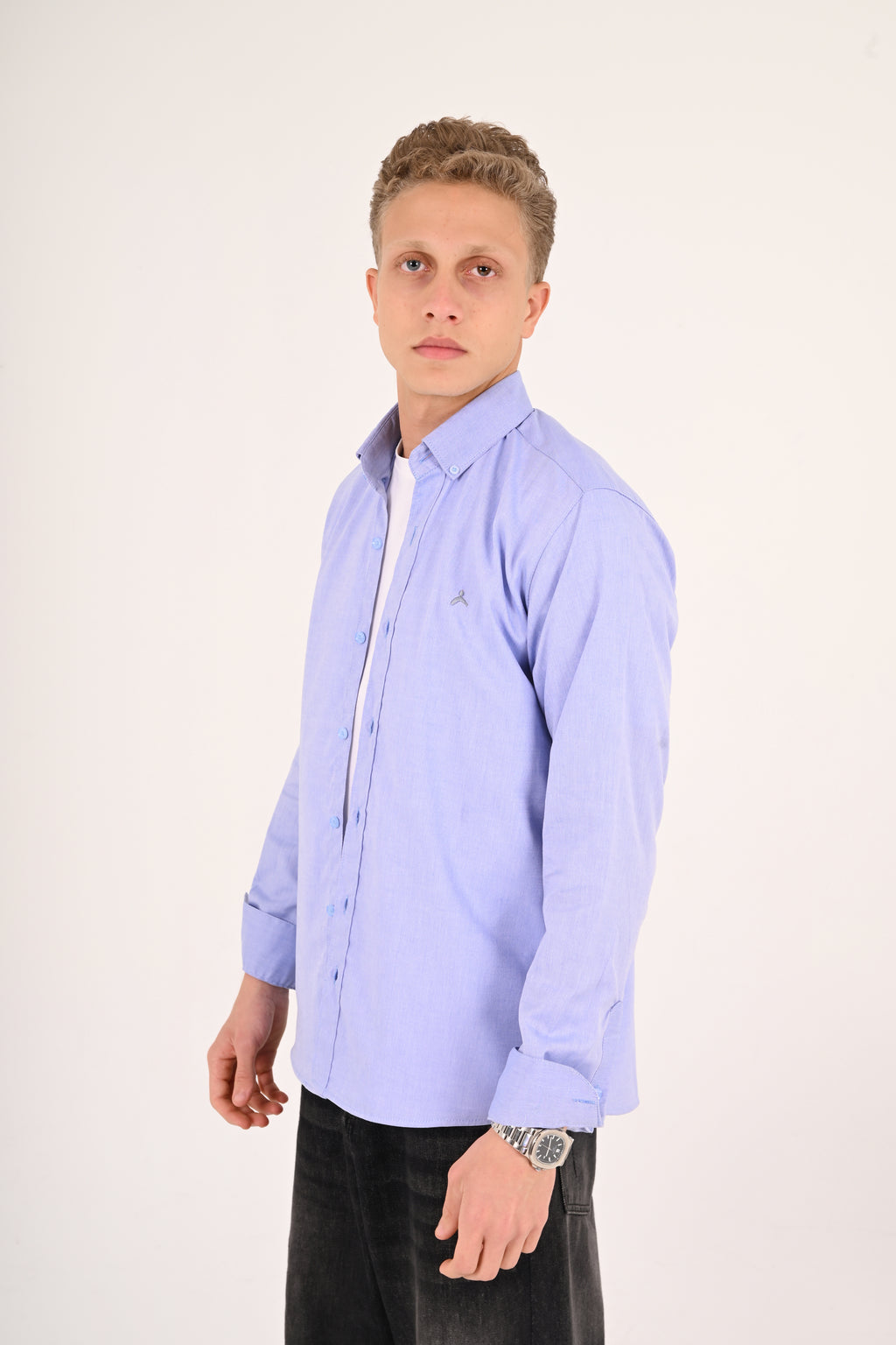 Royal Azure Regular Fit Oxford Shirt