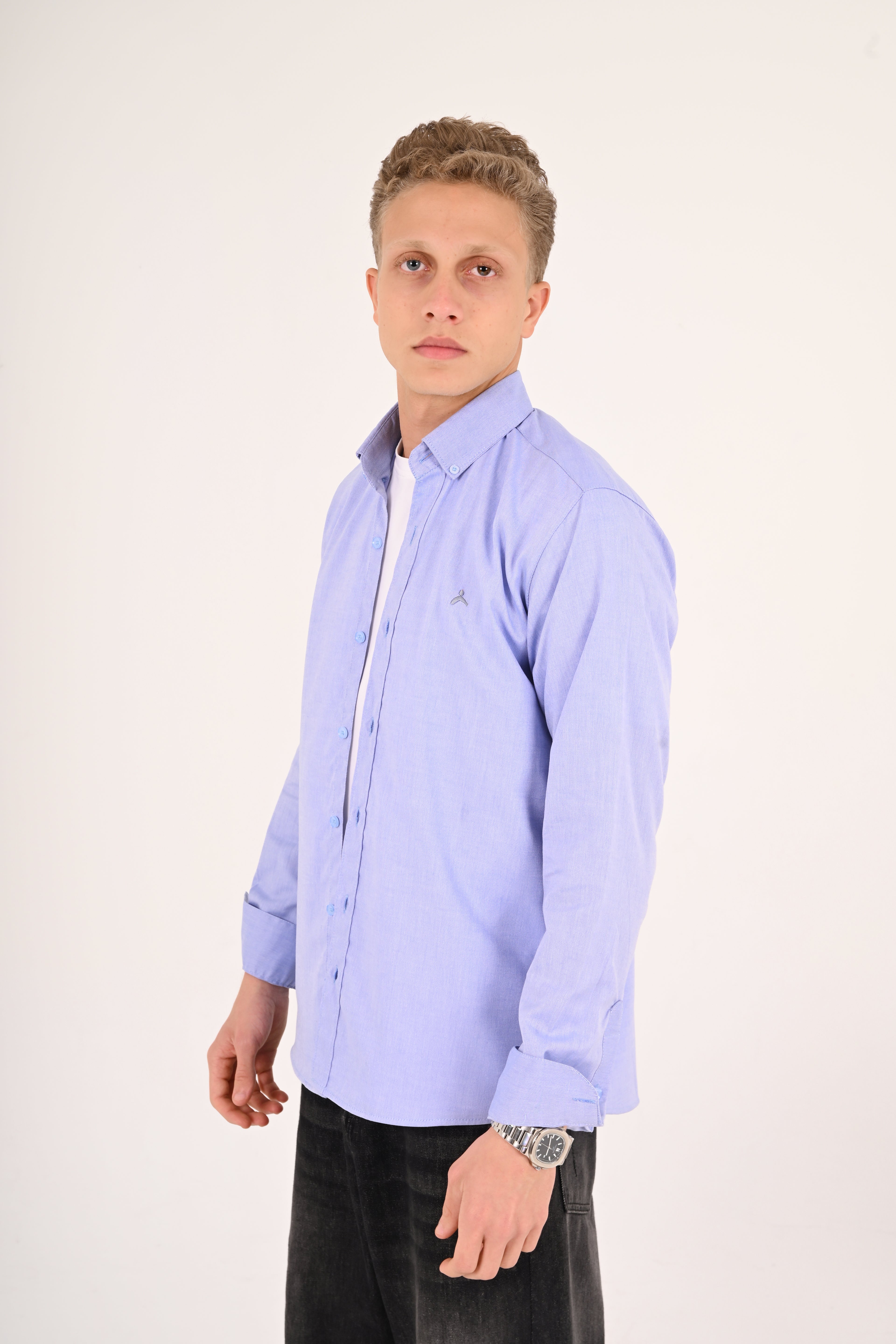Royal Azure Regular Fit Oxford Shirt