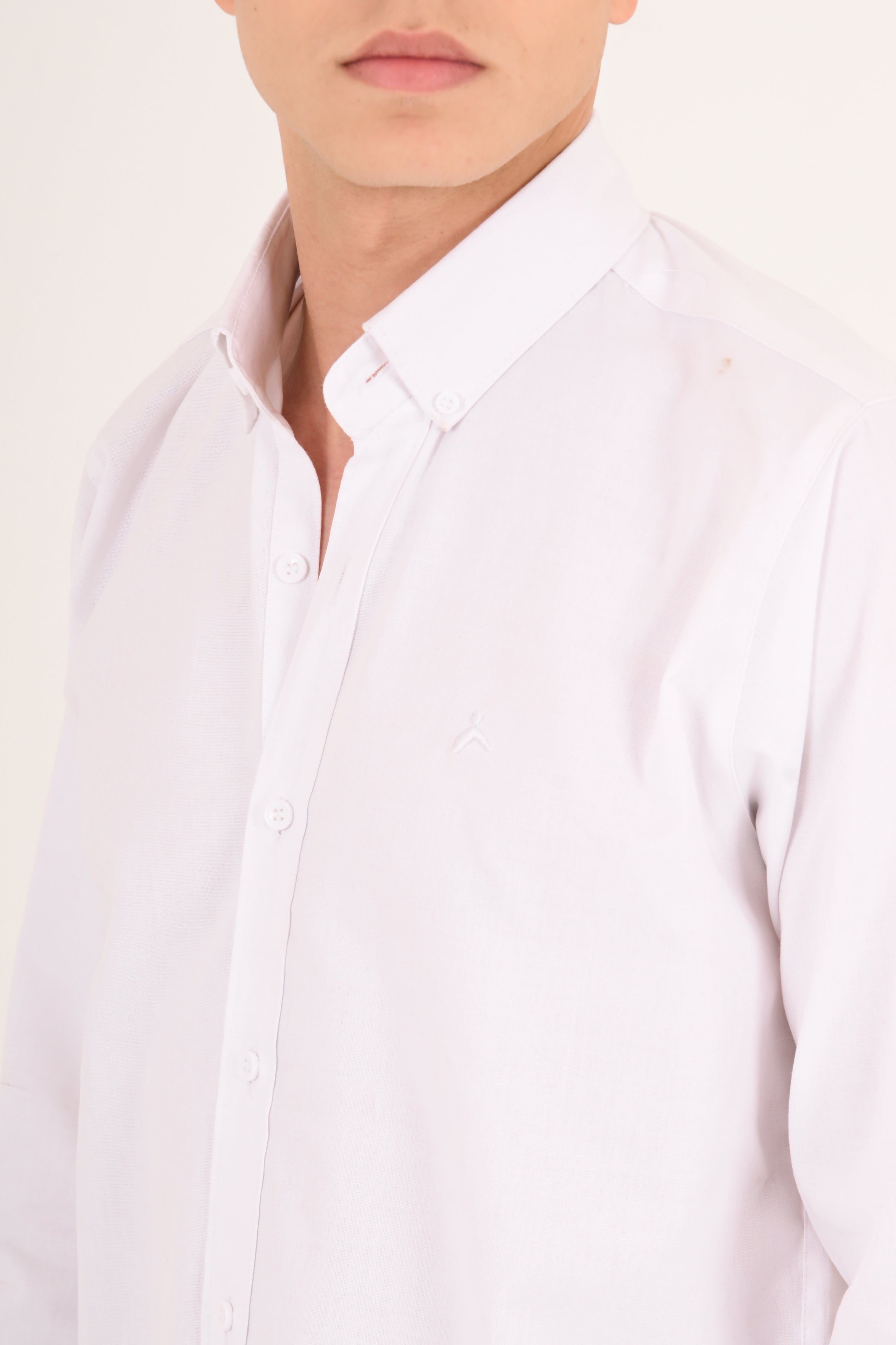 White Regular Fit Oxford Shirt