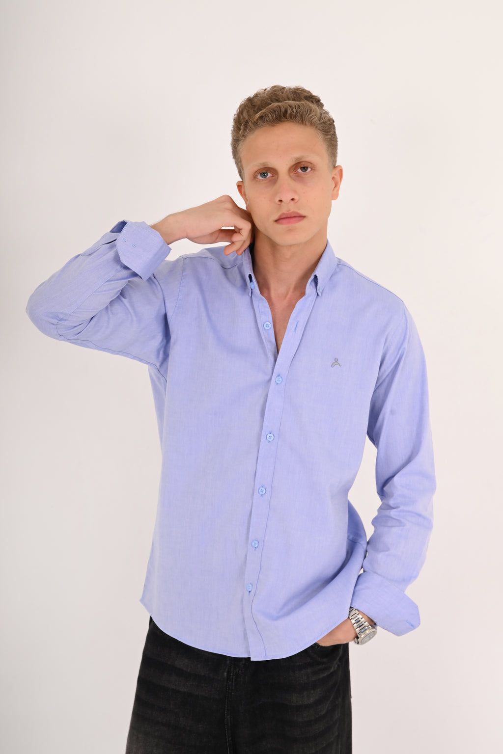 Royal Azure Regular Fit Oxford Shirt
