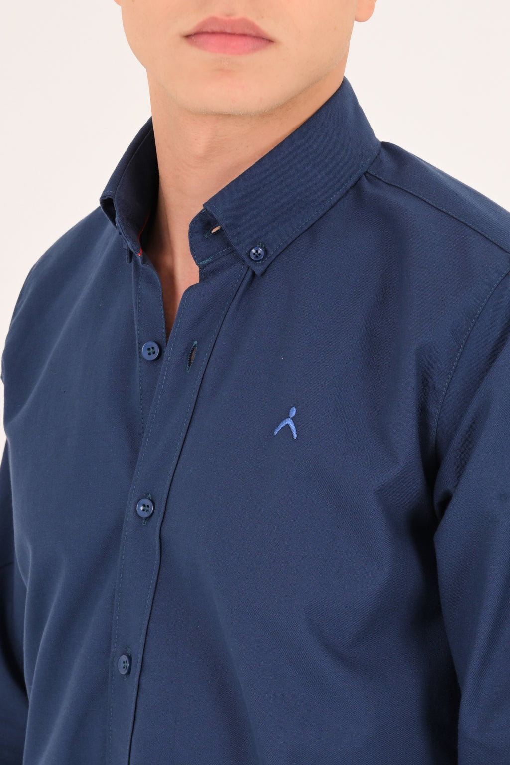 Navy Blue Regular Fit Oxford Shirt
