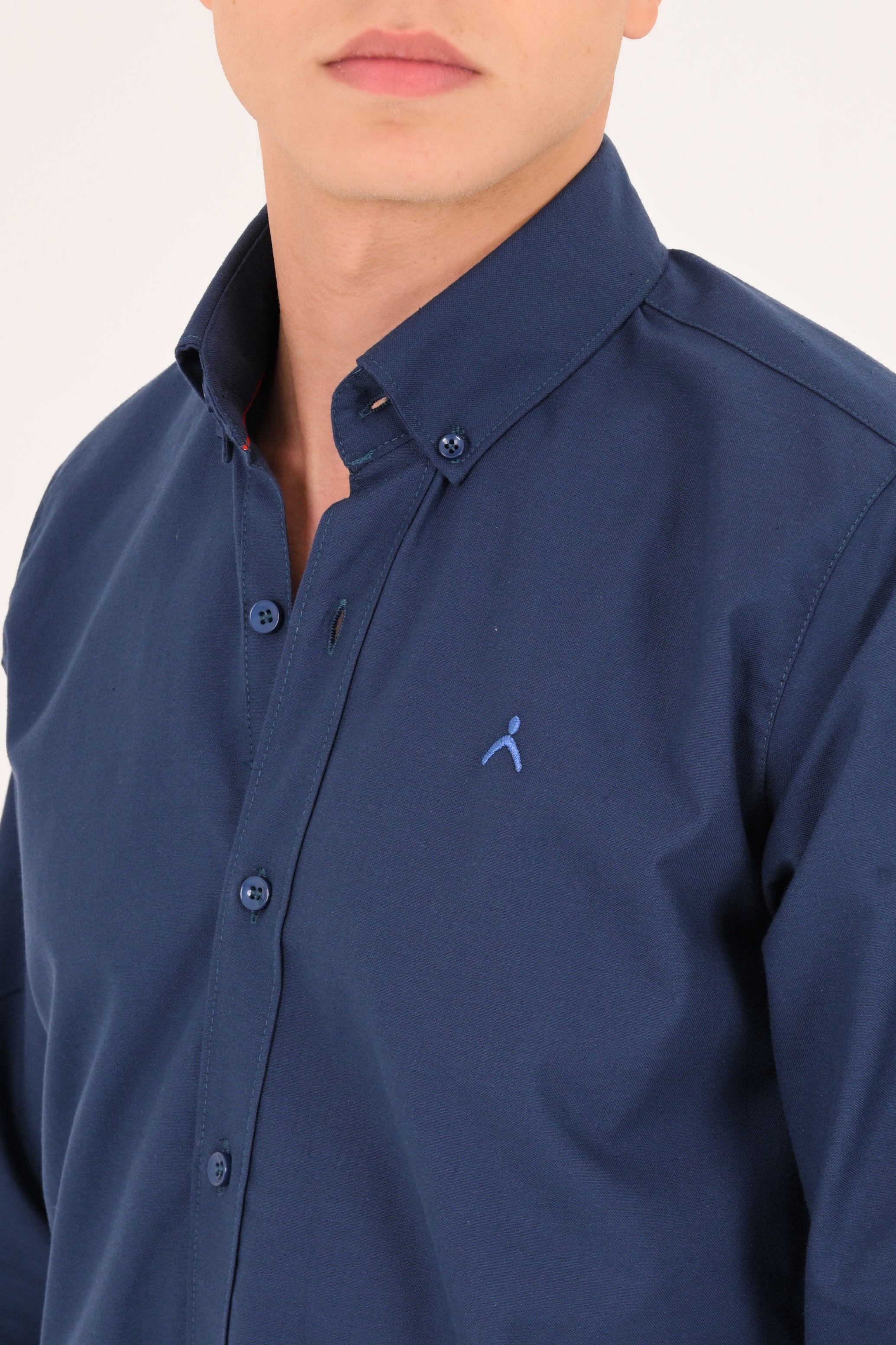 Navy Blue Regular Fit Oxford Shirt