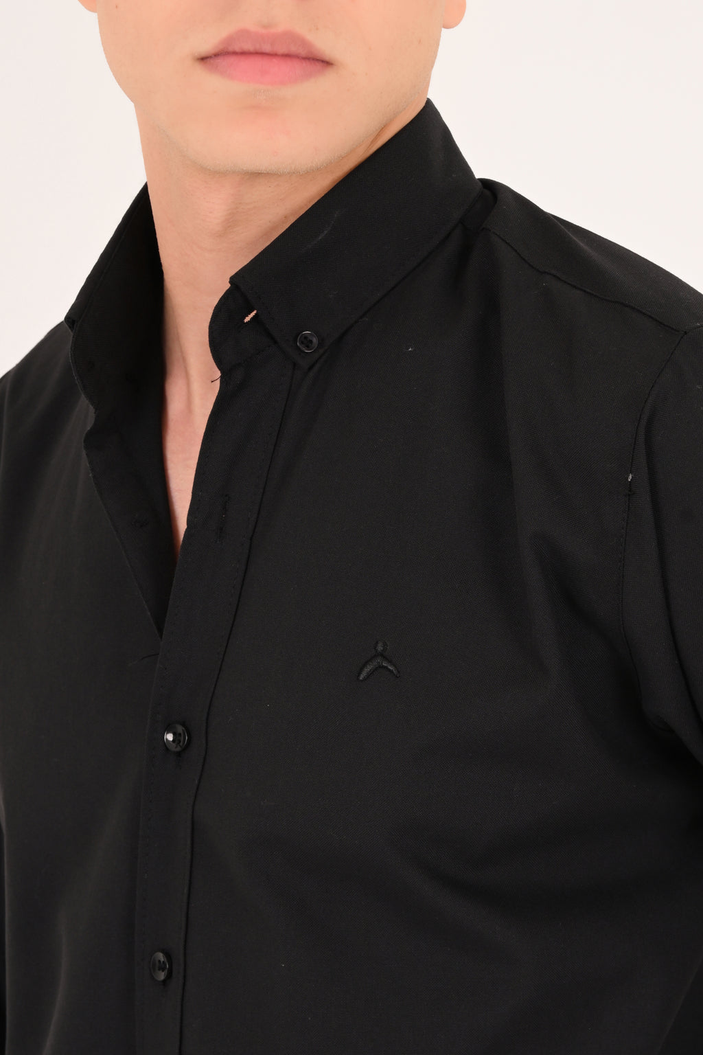 Midnight Black Regular Fit Oxford Shirt