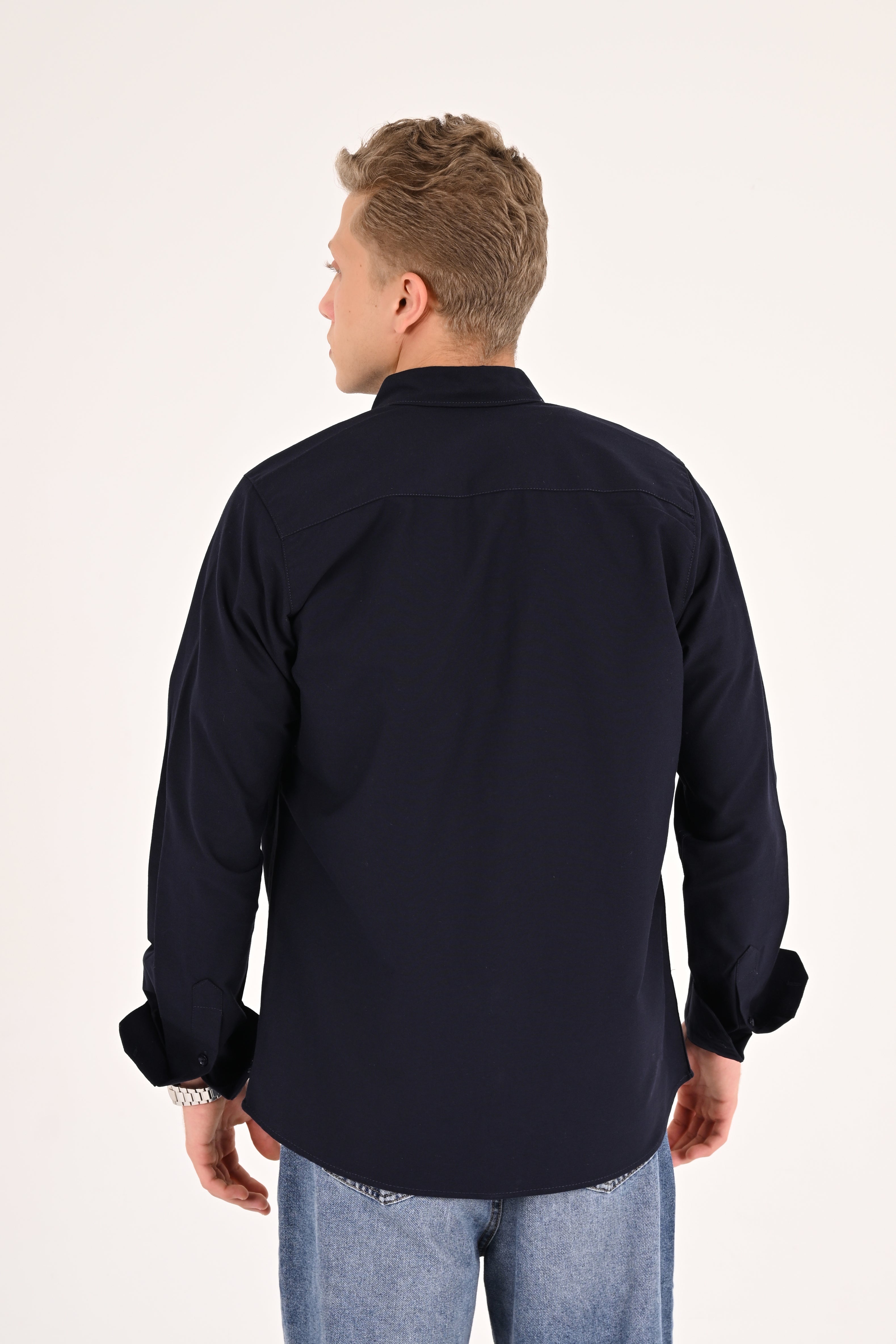Navy Regular Fit Oxford Shirt