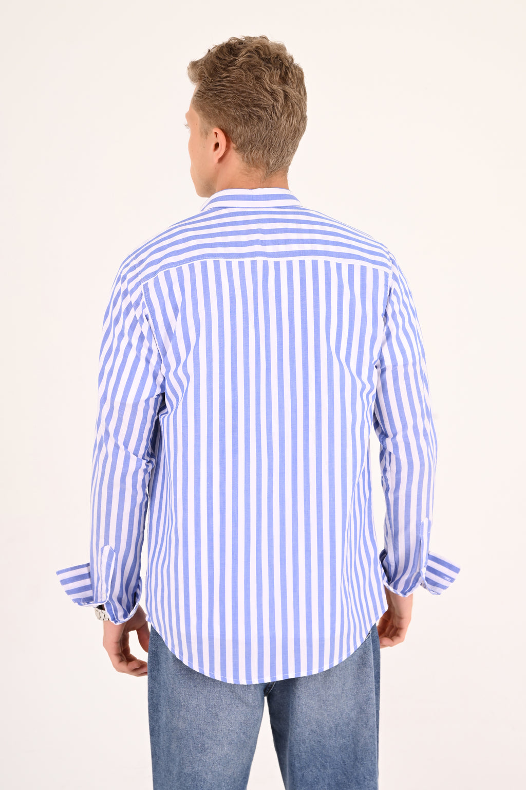 Classic Blue Striped Tommy Regular Fit Shirt