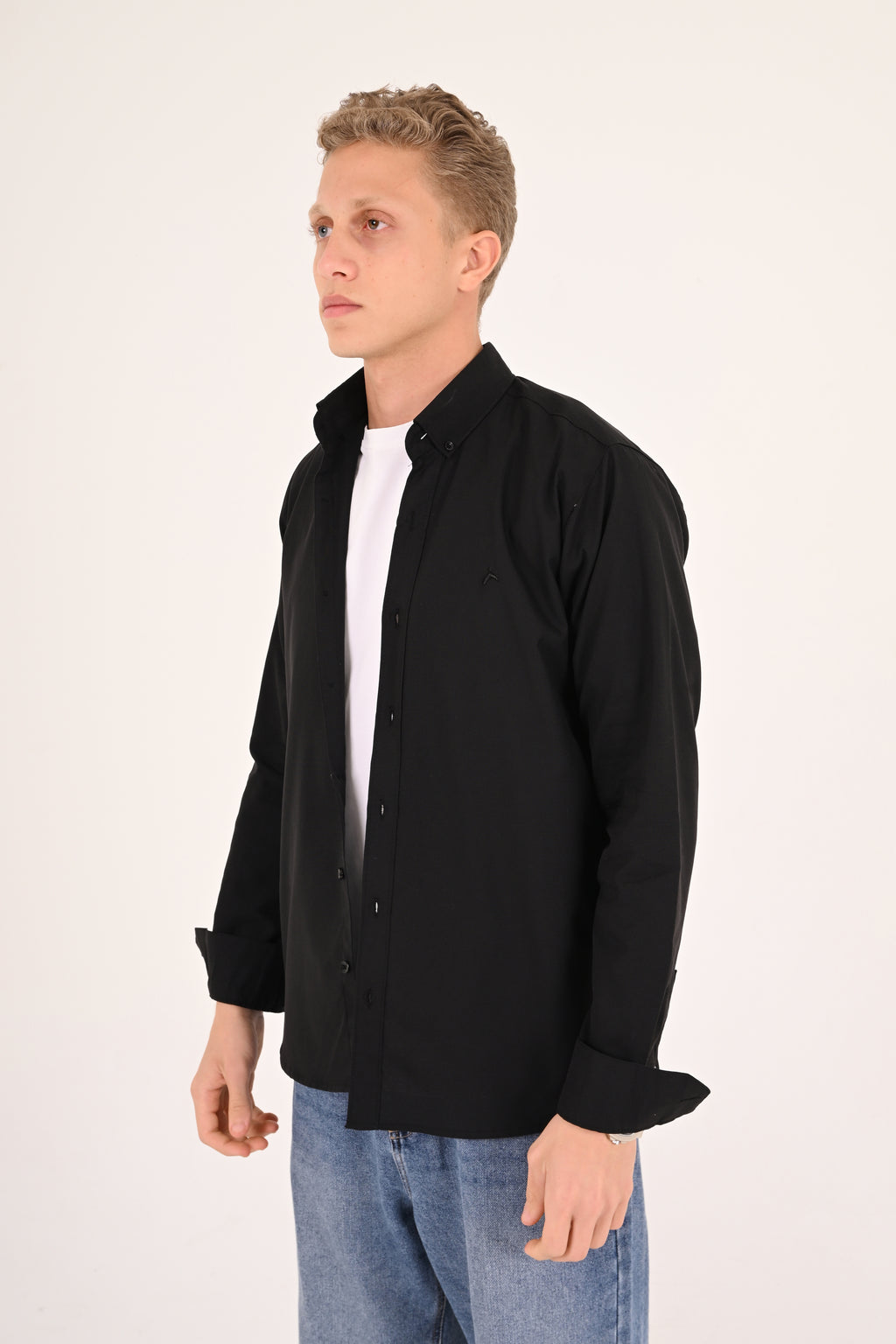 Midnight Black Regular Fit Oxford Shirt