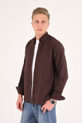 Chocolate Brown Regular Fit Oxford Shirt