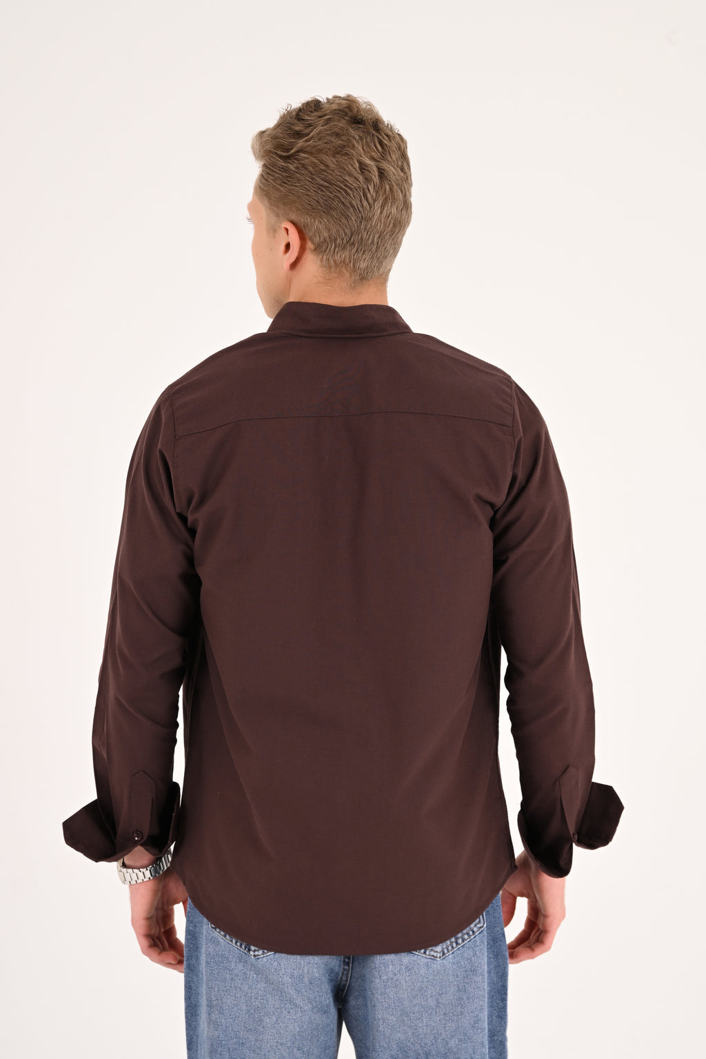 Chocolate Brown Regular Fit Oxford Shirt